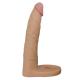 LoveToy - The Ultra Soft Double 7 18 cm - Dubbele Penetratie Dildo - Nude