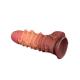 LoveToy - Extreme Dildo with Rope Pattern 24 cm - Brown Nude