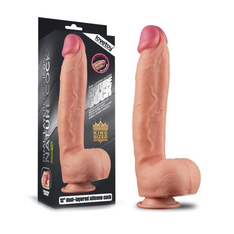 LoveToy - Realistische Dildo 12 30.5 cm - Nude