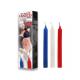 Rimba Bondage Play - Hot Wax SM Candles (3 pieces) - Blue, White Red