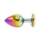 Rainbow Butplug with Gem L