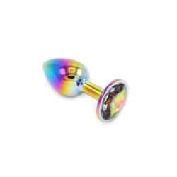 Rainbow Butplug with Gem S