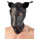 Imitation leather dog mask