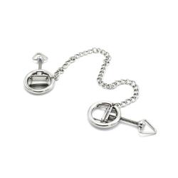 Nipple Clamps Rings Screwed with Chain