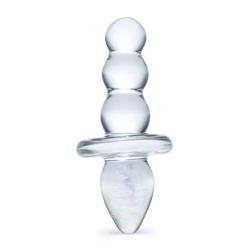 Glas 4.5inch Titus Beaded Dildo Clear