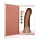 Vibrating Regular Curved Cock - 8 20,5 cm - Tan