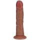 Vibrating Regular Curved Cock - 8 20,5 cm - Tan