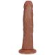 Vibrating Regular Curved Cock - 8 20,5 cm - Tan