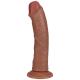 Vibrating Regular Curved Cock - 8 20,5 cm - Tan