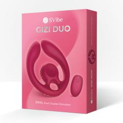 GIZI Duo - Dual Couples Stimulator - Burgundy