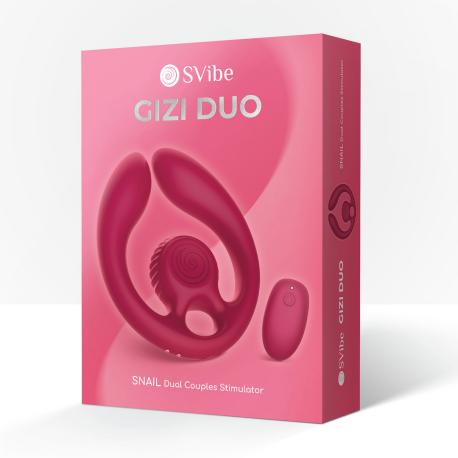 GIZI Duo - Dual Couples Stimulator - Burgundy