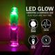 LED Vibrating Straight Cock - 6 15 cm - Transparent