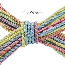 Polyester Bondage Rope - 32.8 ft 10 m - Multicolor Pastel