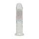 LED Vibrating Straight Cock - 6 15 cm - Transparent