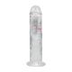 LED Vibrating Straight Cock - 8 20 cm - Transparent