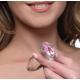 Pink Gem Glass Anal Plug - Medium