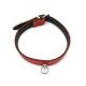 Leather Collar Mini O-Ring Red