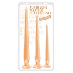 Super Long Butt Plug Set flesh