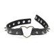 Spiked Heart Choker - Black