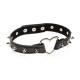Spiked Heart Choker - Black