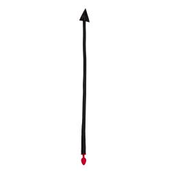 Silicone Anal Plug Devil s Tail - Black Red
