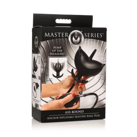 Bad Buoy Anchor - Inflatable Silicone Anal Plug - Black