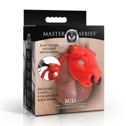 Bull - Chastity Cage - Red