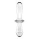 Double Crystal - Glass Dildo - Transparent