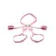 Bondage Harness with Bows - M L - Pink