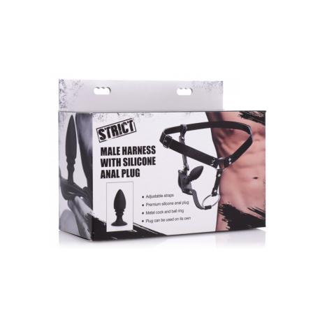 Men s Harness with Silicone Butt Plug