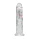 LED Vibrating Straight Cock - 8 20 cm - Transparent