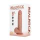 Vibrating and Thrusting Straight Cock with Balls - 8 20,5 cm - Tan
