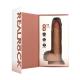 Vibrating and Thrusting Straight Cock with Balls - 8 20,5 cm - Tan