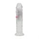 LED Vibrating Straight Cock - 6 15 cm - Transparent