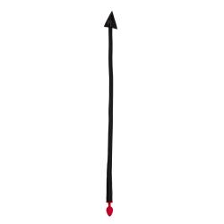 Silicone Anal Plug Devil s Tail - Black Red