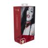 Milan Collection - Collar with Leash - Black Red