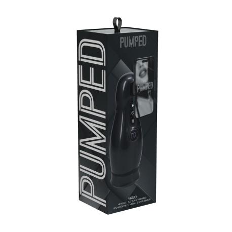 Virtuo - Suction and Vibration Masturbator Pump with Phone Attachment - Gun Metal