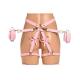 Bondage Harness with Bows - XL 2XL - Pink