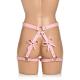 Bondage Harness with Bows - XL 2XL - Pink