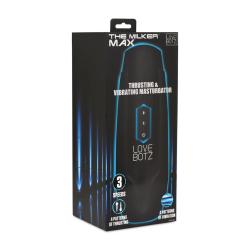 The Milker Max - 14X Thrusting and Vibrating Masturbator - Black