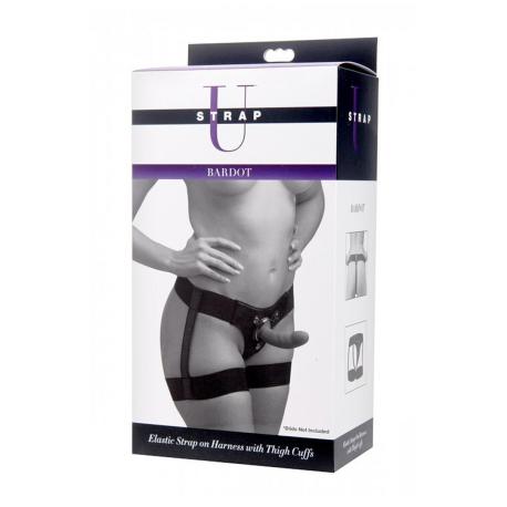 Bardot - Elastic Strap-On Harness with Thigh Straps