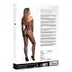 Bodystocking OffShoulder Neck - Fishnet Open - One Size - Black