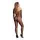 Bodystocking OffShoulder Neck - Fishnet Open - One Size - Black