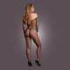 Bodystocking OffShoulder Neck - Fishnet Open - One Size - Black