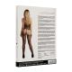 Suspender Fishnet Choker Bodystocking - One Size - Black