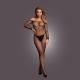 Bodystocking OffShoulder Neck - Fishnet Open - One Size - Black