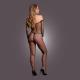 Bodystocking OffShoulder Neck - Fishnet Open - One Size - Black