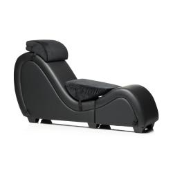 Kinky Sex Chaise with Love Pillows - Black