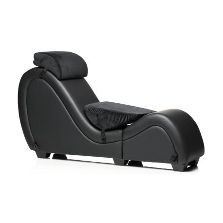 Kinky Sex Chaise with Love Pillows - Black