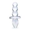 Glas 4.5inch Titus Beaded Dildo Clear